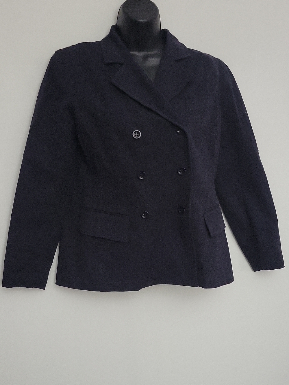 NWT Emanuel Ungaro Liberte BLK Cotton Blazer SZ 2